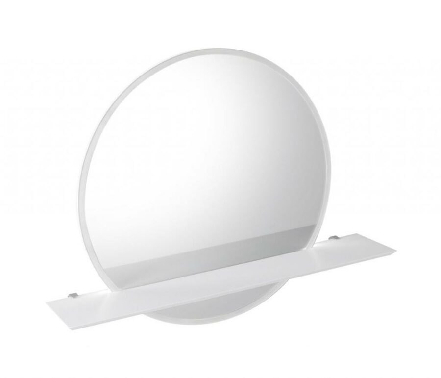 SAPHO VISO kulaté zrcadlo s LED osvětlením a policí ø 60cm