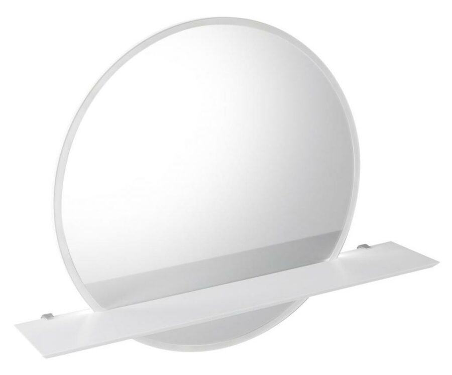 SAPHO VISO kulaté zrcadlo s LED osvětlením a policí ø 80cm