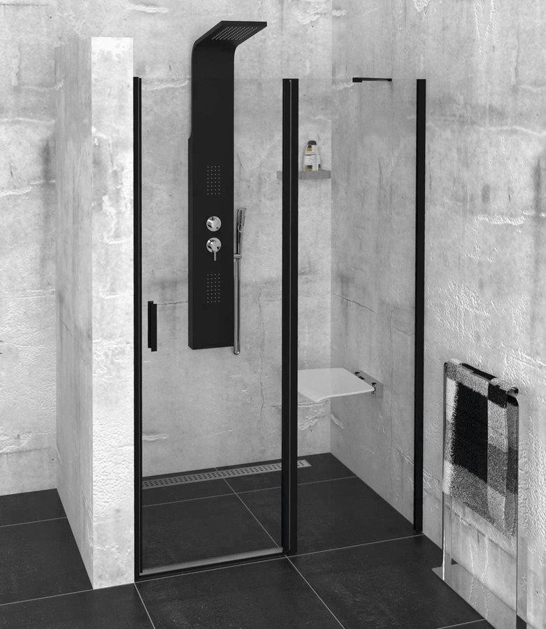 POLYSAN ZOOM LINE BLACK sprchové dveře 1400mm