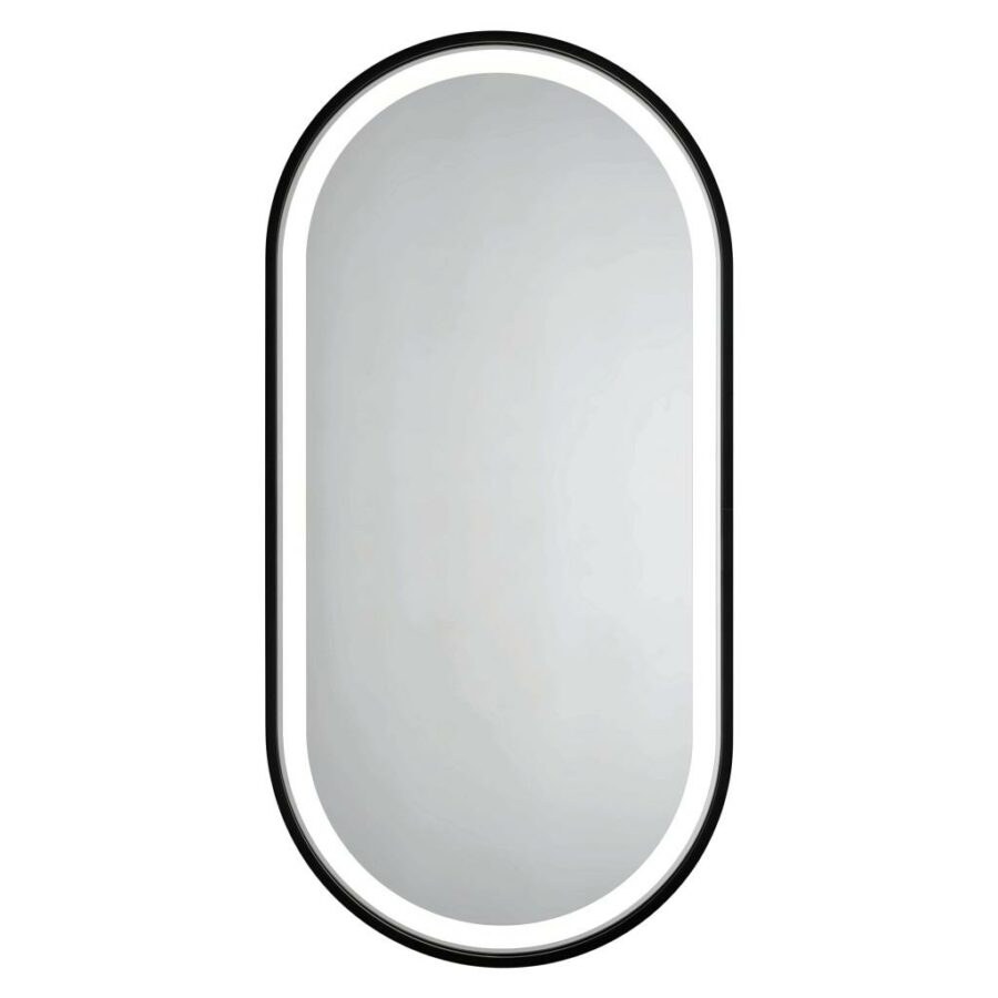 HOPA Zrcadlo s LED osvětlením ERFURT BLACK Rozměr A 50 cm
